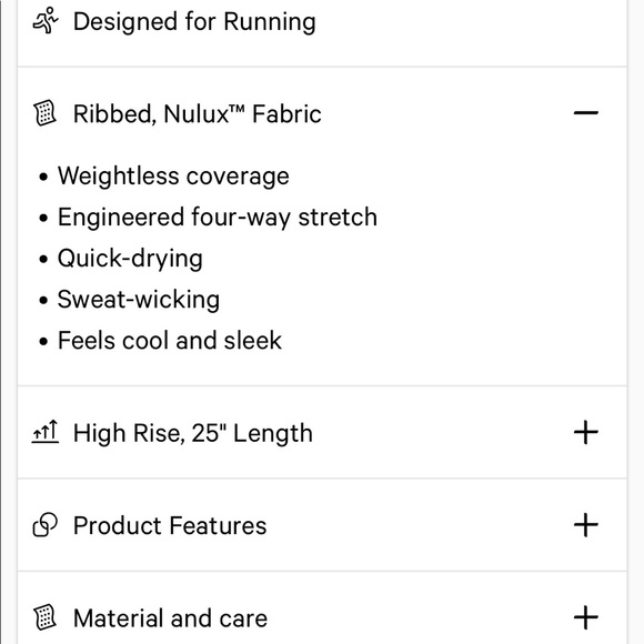 Lululemon Base Pace High-Rise Ribbed Tight 25" - Picture 7 of 14
